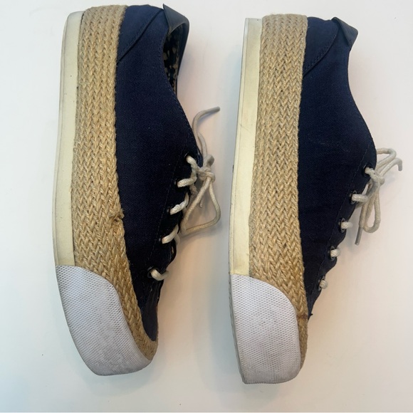 Tory Burch Platform Espadrille Sneakers, Size 7.5 - Picture 5 of 8